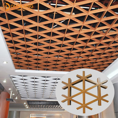 سیستم سقف کاذب سقف کاذب تزئینی پروفیل آلومینیومی مثلثی طرح خاص