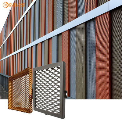پانل دیوار خارجی مواد تزئینی نمای فلزی روکش فلزی پانل سقف مشبک