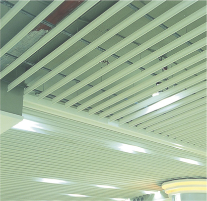 نوار سقف کاذب فلزی صفحه شکاف G شکل GH125 برای دکوراسیون داخلی