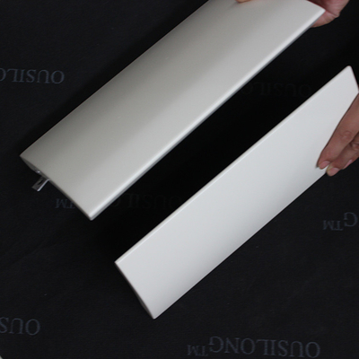 سفید سفارشی تزئینی آلومینیوم پنل ورق شکل منحنی شکل 1.5mm 2.0mm ضخامت